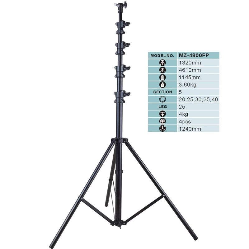 Ballr tripod folded and extended