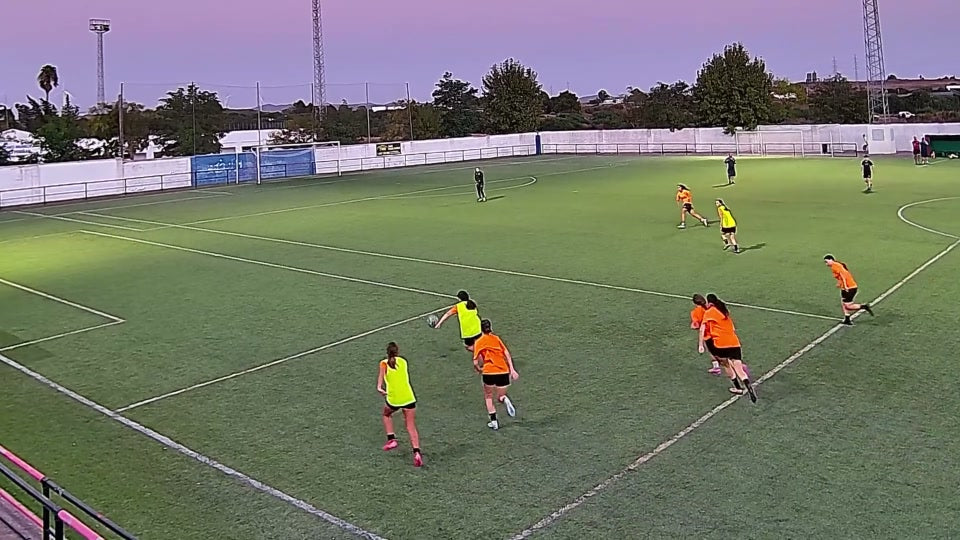 Imagem real de um jogo de futebol gravado com a Ballr